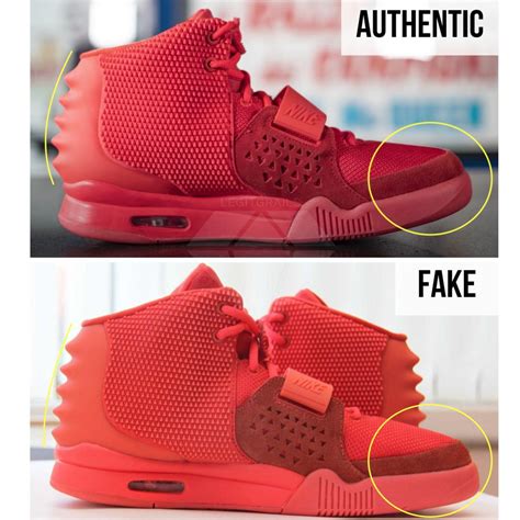 nike air yeezy 2 red october fake vs real|yeezy red october stockx.